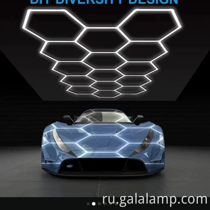 Гексагональная система светодиодного гаражного освещения для превосходного освещения